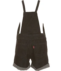 Levi's Big Girls Rolled Cuff Adjustable Straps Knotted Shortall