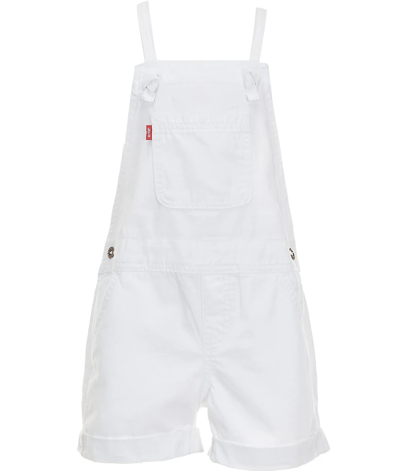 Levi's Big Girls Rolled Cuff Adjustable Straps Knotted Shortall
