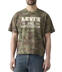 Levi's® Camouflage Printed Short Sleeve Boxy T-Shirt