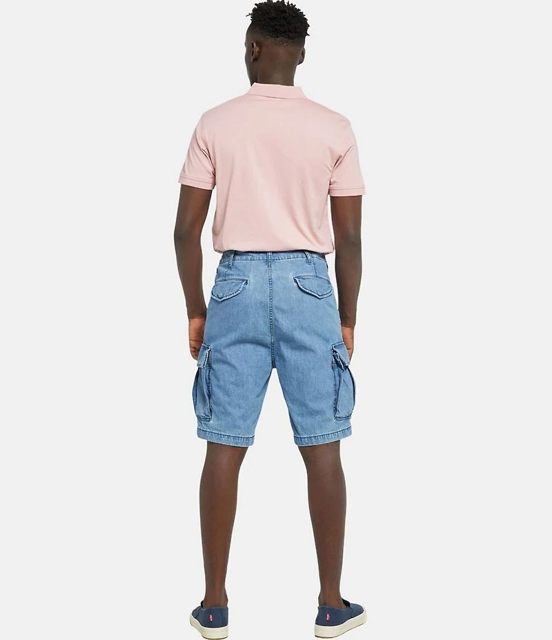 Levi's® Carrier Regular Fit 9.5#double; Inseam Denim Cargo Shorts