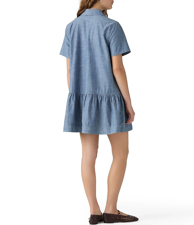 Levi's® Cielle Short Sleeve Denim Mini Dress