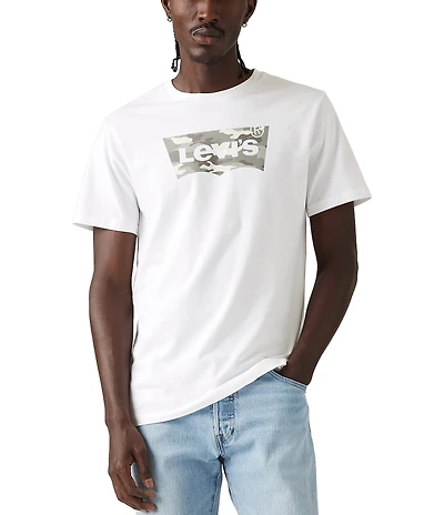 Levi's® Classic Camouflage Printed Batwing Graphic Short Sleeve T-Shirt