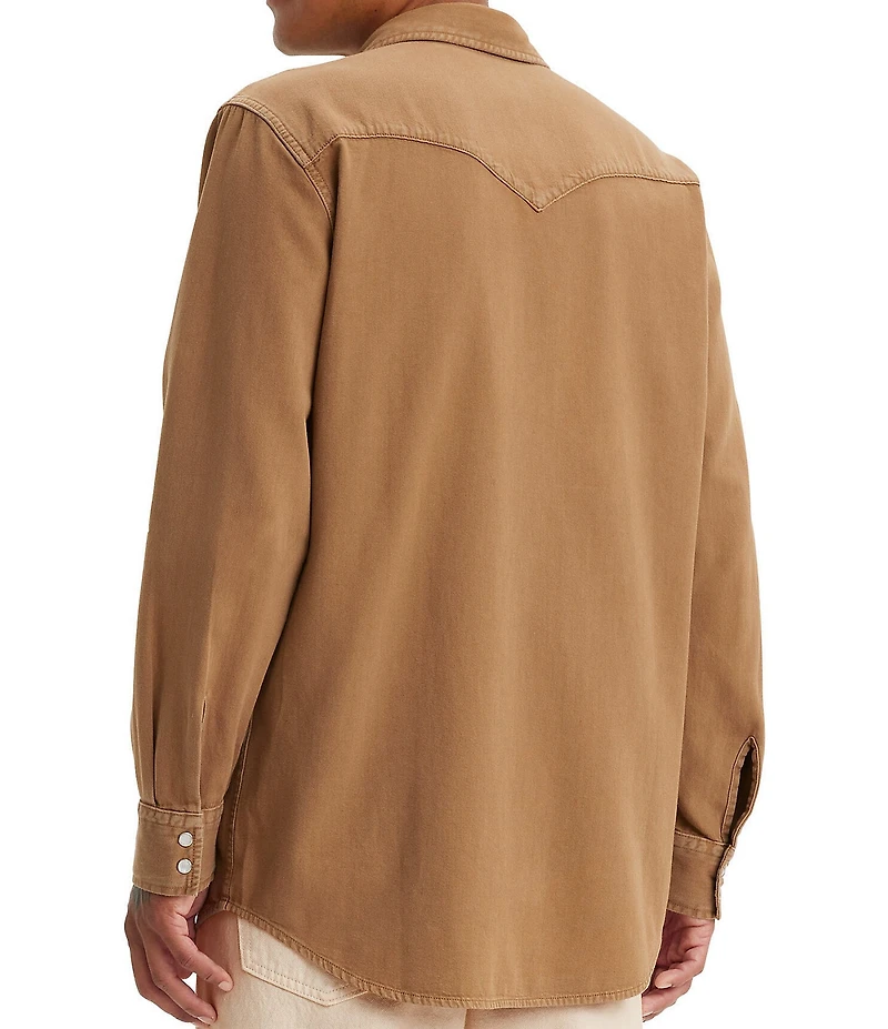 Levi's® Classic-Fit Point Collar Long Sleeve Solid Western Shirt