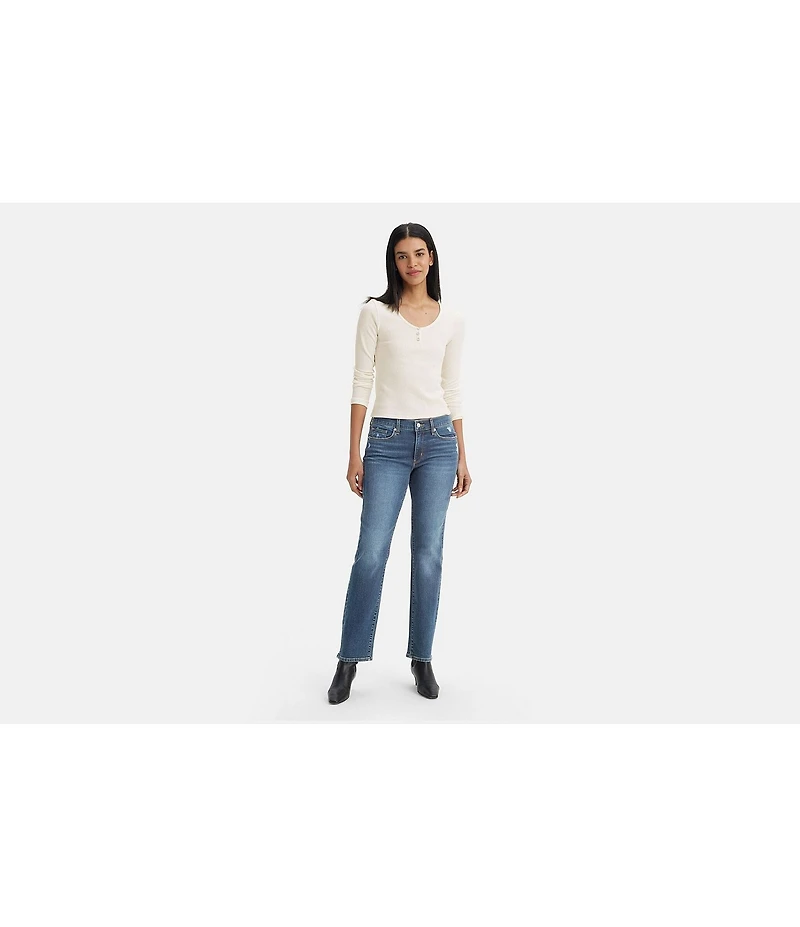 Levi's® Classic Straight Leg Mid Rise Stretch Denim Jeans