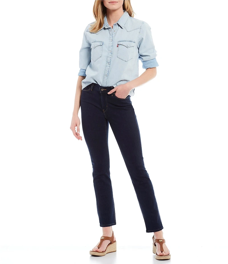 Levi's® Classic Straight Leg Mid Rise Stretch Denim Jeans