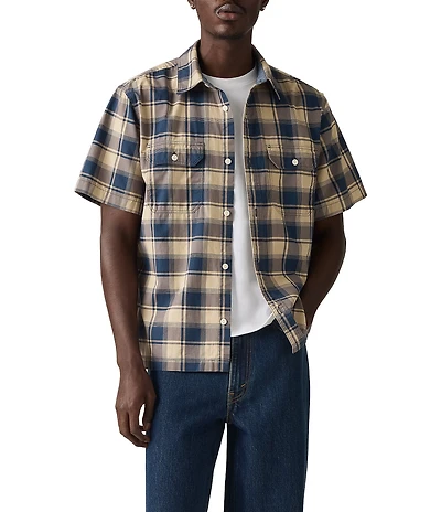Levi's® Dalton Pelham Plaid Woven Workwear Shirt