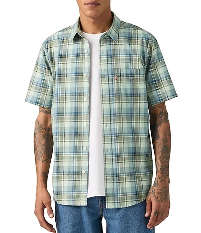 Levi's® Derek Plaid Short Sleeve Woven Shirt
