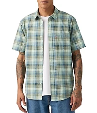 Levi's® Derek Plaid Short Sleeve Woven Shirt