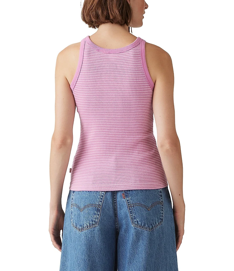 Levi's® Essential Sleeveless Striped Racer Tank Top
