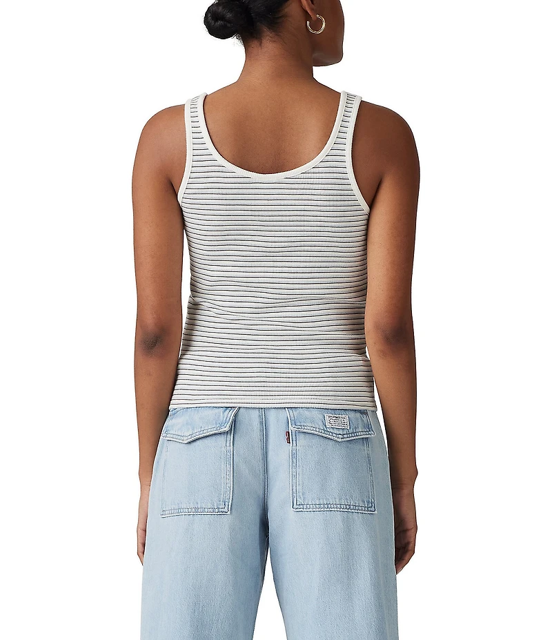 Levi's® Essential Striped Rib-Knit Tank Top