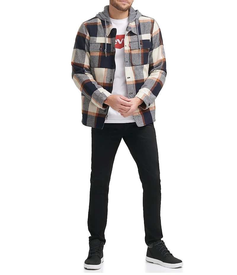 Levi's® Sherpa Lined Multi Plaid Shirt Jacket