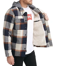 Levi's® Sherpa Lined Multi Plaid Shirt Jacket