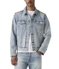 Levi's® Flap Pocket Long Sleeve Denim Trucker Jacket