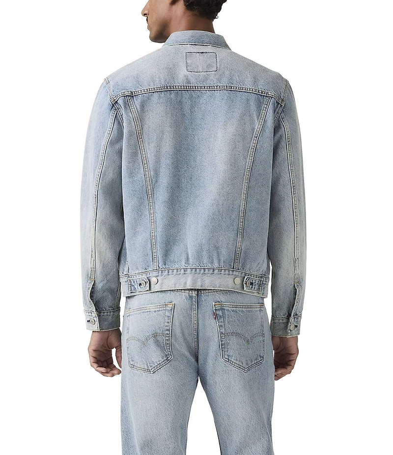 Levi's® Flap Pocket Long Sleeve Denim Trucker Jacket