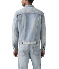 Levi's® Flap Pocket Long Sleeve Denim Trucker Jacket