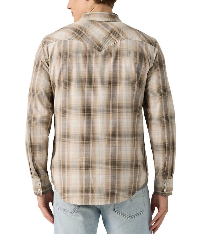 Levi's® Floyd Plaid Long Sleeve Snap Shirt