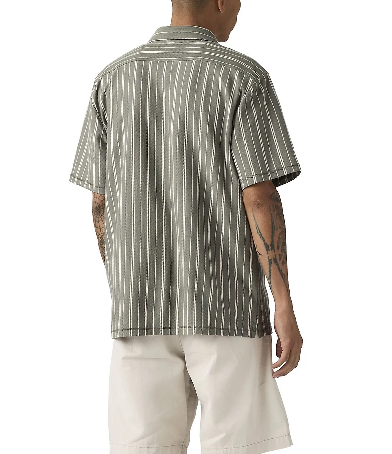 Levi's Flynt Striped Short Sleeve Camp Shirt