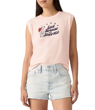 Levi's® Graphic Sleeveless Boxy Tank Top