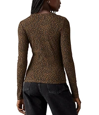 Levi's® Hayes Cheetah-Printed Long Sleeve T-Shirt