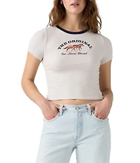 Levi's® Hayes Horse Short Sleeve Western Cropped T-Shirt