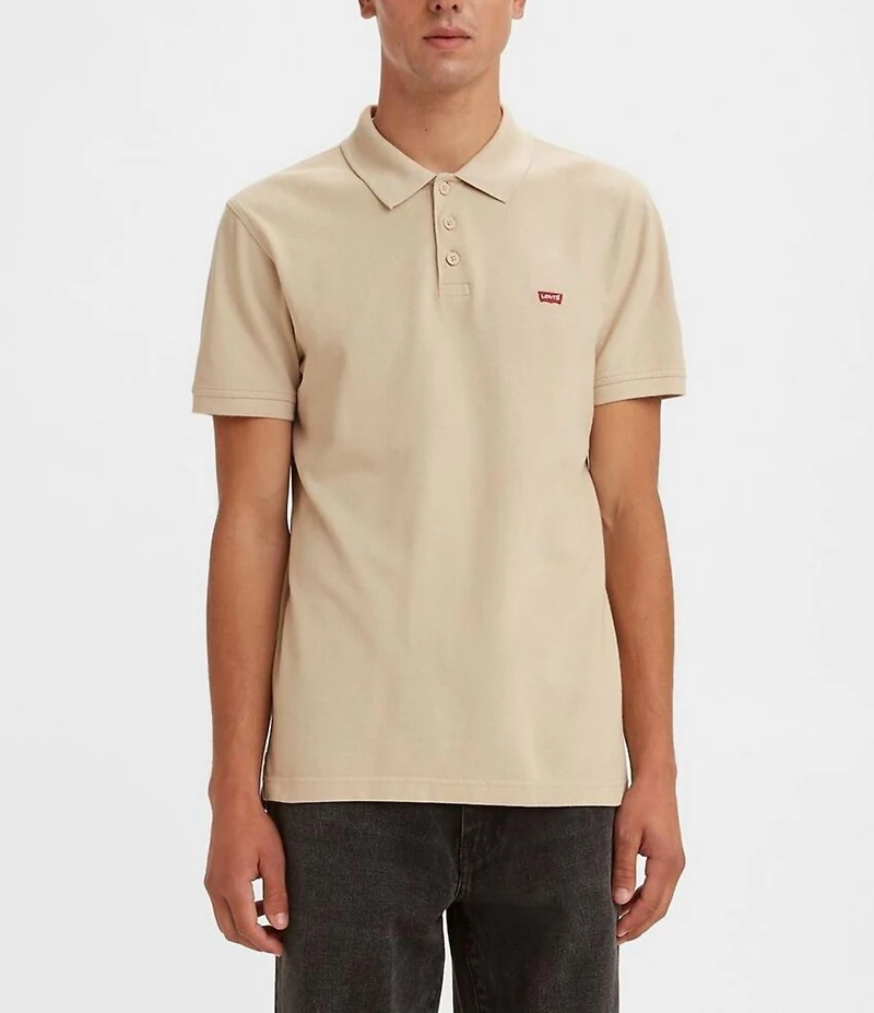 Levi's® Housemark Short Sleeve Solid Polo Shirt