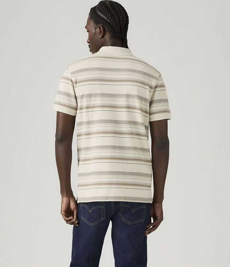 Levi's® Housemark Short Sleeve Striped Polo Shirt