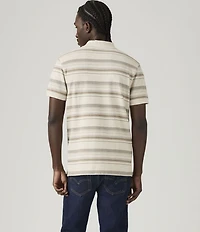 Levi's® Housemark Short Sleeve Striped Polo Shirt