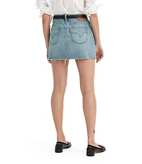 Levi's® Icon Mid Rise Raw Hem Denim Micro Mini Skirt