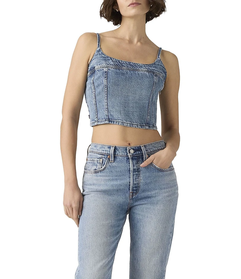 Levi's® Jadine Cropped Denim Tank Top