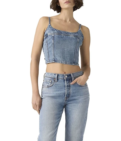 Levi's® Jadine Cropped Denim Tank Top