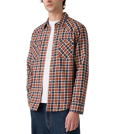 Levi's® Jasper Classic Fit Plaid Western Shirt