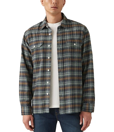 Levi's® Ledger Long-Sleeve Plaid Worker Overshirt