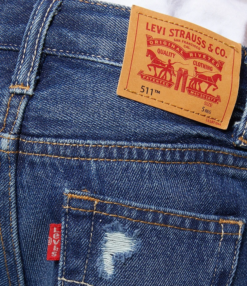 Levi's® Little Boys 511™ Slim Fit Raw Hem Denim Shorts