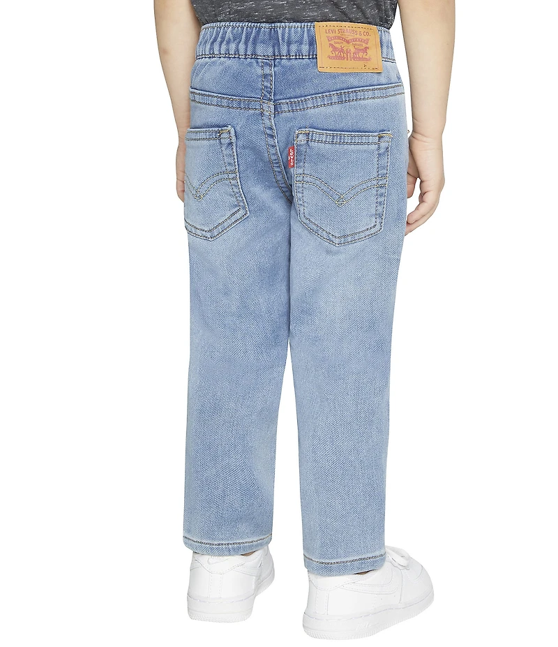 Levi's® Little Boys Skinny-Fit Printed Drawstring Pull-On Denim Pants