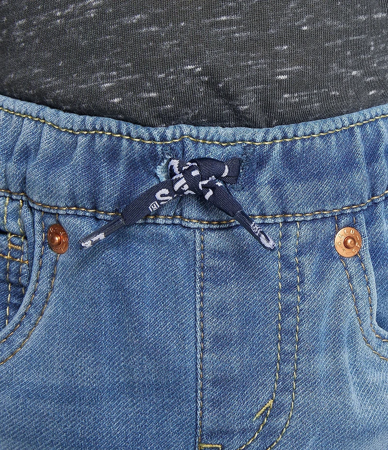 Levi's® Little Boys Skinny-Fit Printed Drawstring Pull-On Denim Pants