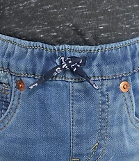 Levi's® Little Boys Skinny-Fit Printed Drawstring Pull-On Denim Pants
