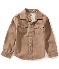 Levi's® Little Boys Long-Sleeve Barstow Twill Western Shirt