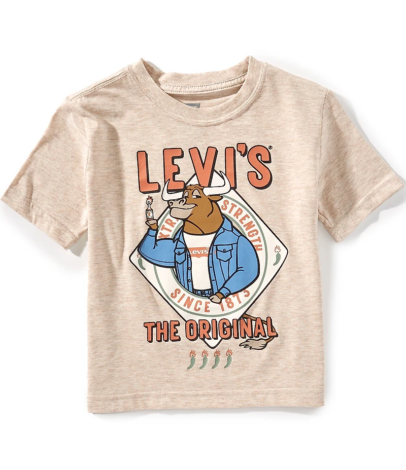 Levi's® Little Boys Short Sleeve Hot Sauce Bull T-Shirt