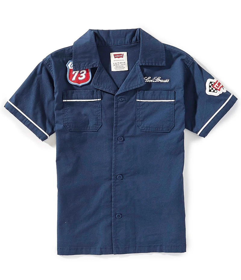 Levi's® Little Boys Short Sleeve Mechanic Shirt