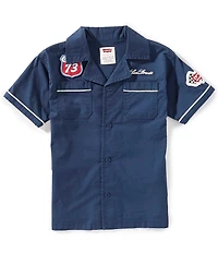 Levi's® Little Boys Short Sleeve Mechanic Shirt