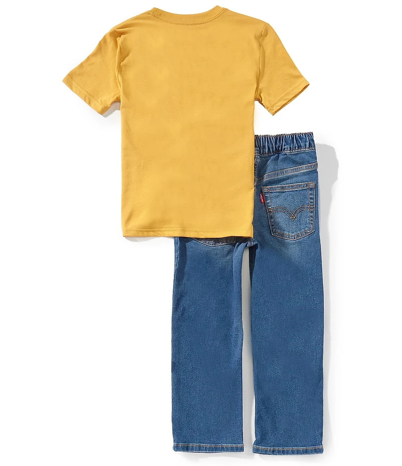 Levi's® Little Boys Short Sleeve Motorcycle Graphic T-Shirt & Denim Jeans