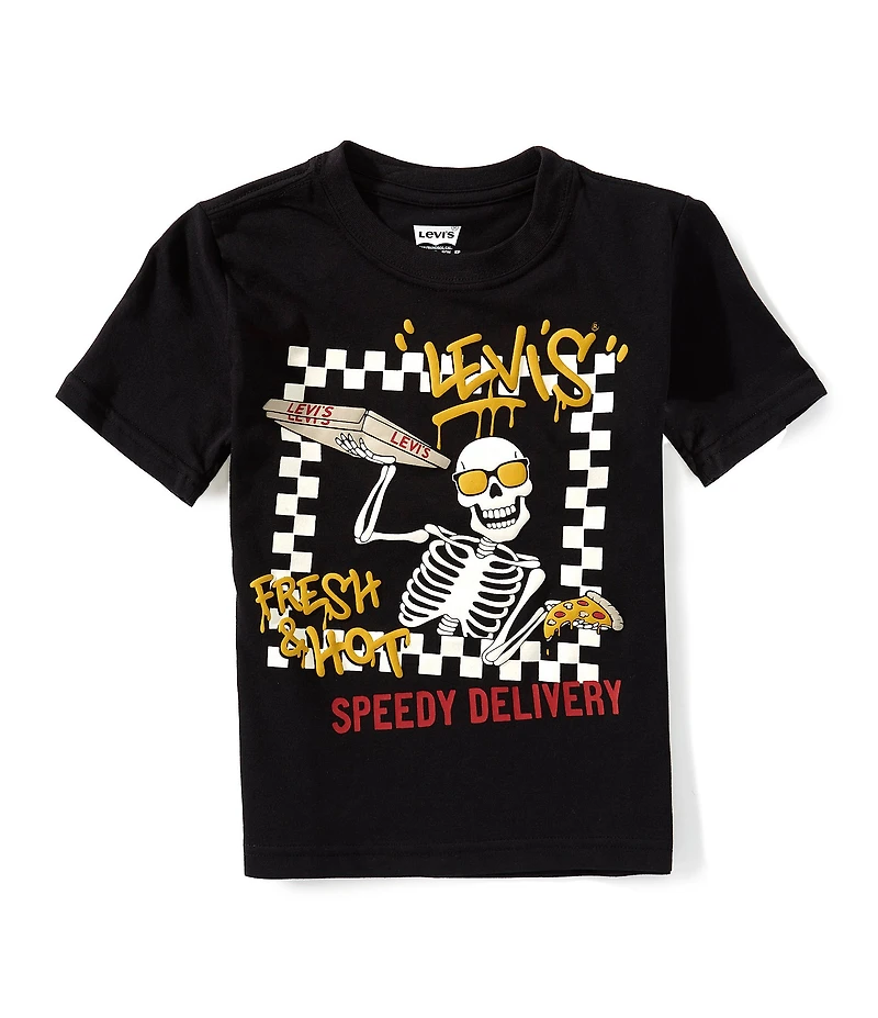 Levi's® Little Boys Short Sleeve Pizza For All T-Shirt
