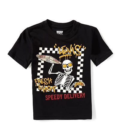 Levi's® Little Boys Short Sleeve Pizza For All T-Shirt