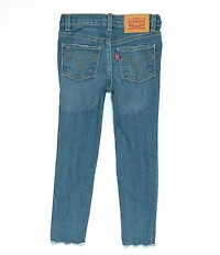 Levi's® Little Girls 720 Distressed High-Rise Super-Skinny Jeans