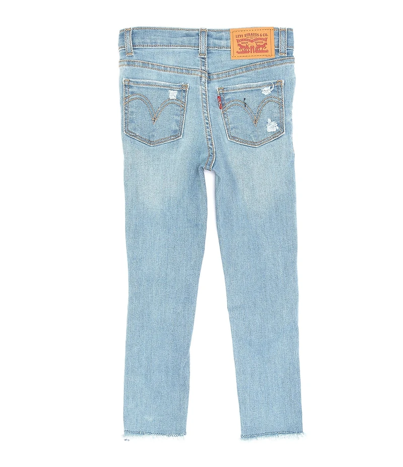Levi's® Little Girls 720 Distressed High-Rise Super-Skinny Jeans