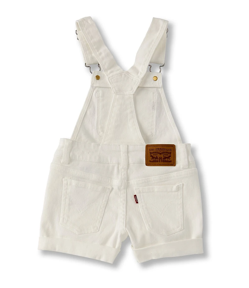 Levi's® Little Girls Destructed Denim Shortall