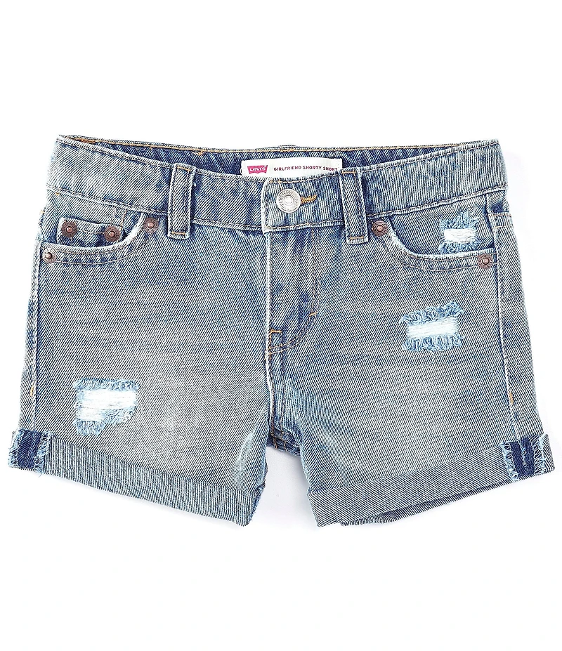 Levi's® Little Girls Girlfriend Shorty Denim Shorts