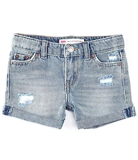 Levi's® Little Girls Girlfriend Shorty Denim Shorts