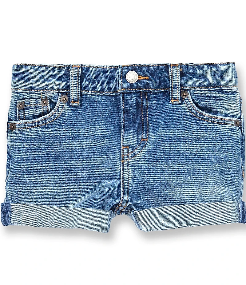 Levi's® Little Girls Girlfriend Shorty Denim Shorts