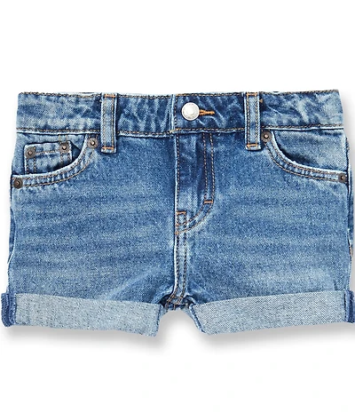 Levi's® Little Girls Girlfriend Shorty Denim Shorts